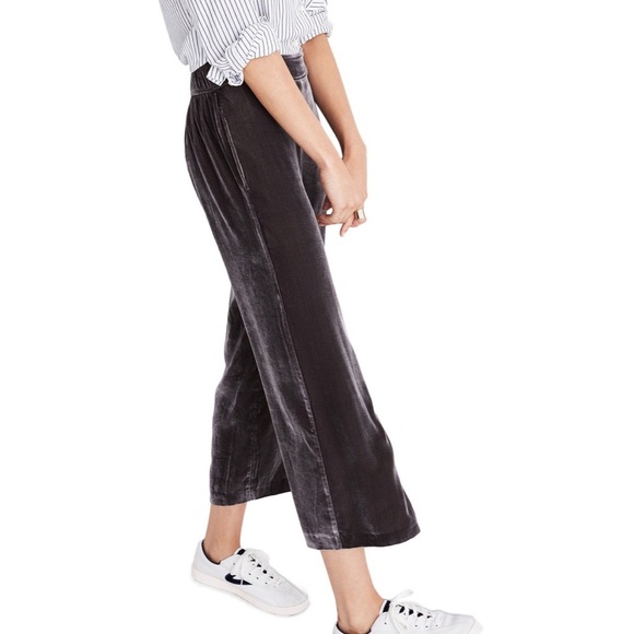 velvet pull on pants